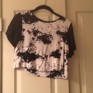 Crop top fashion tee